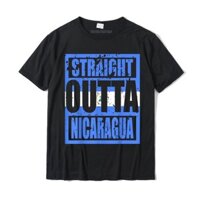 Thẳng Outta Nicaragua Áo Thun Ngộ nghĩnh Quà Tặng Áo Thun Áo Sơ Mi Áo Sơ Mi Bán Buôn Cotton Tùy Chỉnh In Hình Nam