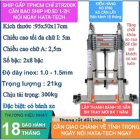 Thang rút đôi chữ A Inox 3m2 điện lực công trình