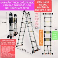 Thang rút nhôm chữ A 2m5 chữ I 5m điện lực công trình