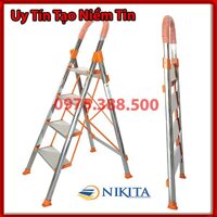 Thang tay vịn inox 4 bậc Nikita NKT-IN04 cao 92cm