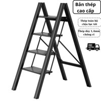 Thang thép gấp gọn đa năng TOMOKO thông minh cho gia đình, thang gấp 345 tầng chịu tải 150kg, chất liệu thép carbon