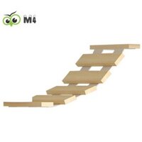 Thang treo tường khung leo núi cho mèo, Đầu nối khung leo núi, Khung leo núi mèo bằng gỗ nguyên khối nhỏ