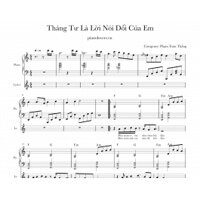 THÁNG TƯ LÀ LỜI NÓI DỐI CỦA EM - ĐỆM HÁT PIANO SHEET-HÀ ANH TUẤN