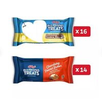 THANH BÁNH GẠO GIÒN BƠ ĐẬU PHỘNG / SOCOLA CHIP BÁNH BƠ GIÒN Rice Krispies Treats, Peanut Butter / Cookie Dough, 22g