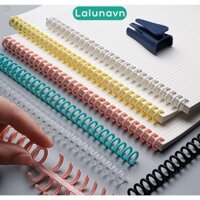 Thanh binder  nhựa cao cấp đường kính 12mm phụ kiện sổ còng planner nhật ký Lalunavn-B104 - phụ kiện đóng mở