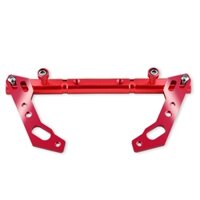 Thanh cân bằng / ổn định chống rung tay lái ghi đông xe máy bằng hợp kim nhôm CNC màu đỏ
