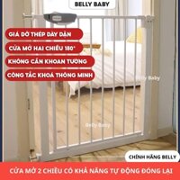 Thanh chắn cửa, rào chắn cầu thang Belly Baby bảo vệ an toàn cho bé, trẻ nhỏ, thú cưng tiện lợi không cần khoan tường
