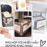 Thanh chắn giường cao cấp cho bé phiên bản 2022 Baby_Cosi Chính Hãng (1m6/1m8/2m)