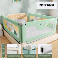 Thanh chắn giường cho bé Cao 98cm Mức Độ Cao Hạ 1 Bên Mẫu mới