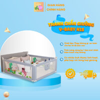 Thanh Chắn Giường Cho Bé lắp đơn giản, an toàn V-Baby N1S