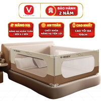 Thanh Chắn Giường Cho Bé V-BABY N2/N1S Mới Nhất 2025 - 1 Thanh Chắn Được 1 Mặt