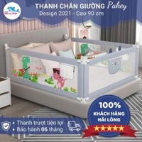 Thanh chắn giường SALE giá nhập, chặn giường Pakey dạng trượt cao tối đa 90cm có 3 màu phù hợp bé trai, bé gái