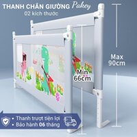 Thanh chắn giường SALE giá nhập, chặn giường Pakey dạng trượt cao tối đa 90cm có 3 màu phù hợp bé trai, bé gái