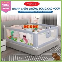 Thanh chắn giường V-BABY KHỦNG LONG 2022 - Chặn giường cho bé dạng trượt cao tối đa 90cm