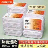 Thanh chỉ nha khoa siêu mịn polyme mịn, tăm chỉ nha khoa bằng nhựa dùng một lần, tăm xỉa răng, hộp đựng chỉ nha khoa cầm tay