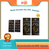 Thanh chocolate đen 99%  Anpuopu 100g - Kẹo socola ăn vặt, kẹo ăn vặt nhập khẩu chính hãng