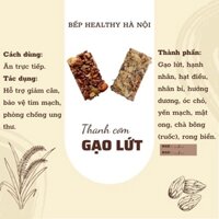 Thanh cơm gạo lứt ngũ cốc chà bông ăn kiêng không đường 250gr - Bếp healthy Hà Nội