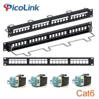 Thanh đấu nối Patch Panel 24 Port Cat6 PicoLink PL-S1U24D-C6