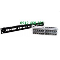 Thanh đấu nối - Patch Panel CAT6A AMP (Commscope) chống nhiễu, 24 port (1933319-2)
