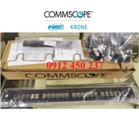 Thanh đấu nối - Patch panel Cat5e 24 port AMP (Commscope) 1479154-2 / CPP-UDDM-SL-1U-24 có CO, CQ