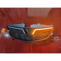 Thanh đèn led cánh chim xe Vinfast Fadil lắp zin mặt ca lăng cản trước 2 chế độ ánh sáng Demi trắng xi nhan vàng chạy đuổi audi cao cấp