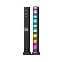 Thanh đèn LED RGB HC-001 40 bóng - Hỗ trợ cảm biến âm thanh + Điều khiển qua ứng dụng điện thoại + Pin sạc + Chân sạc Type-C - Màu đen | Giá rẻ, trả góp 0%