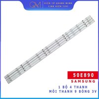THANH ĐÈN LED TIVI ASANZO 50E890 MỚI 100% HÀNG ZIN HÃNG, BỘ 4 THANH, MỖI THANH 9 BÓNG 3V DÀI 97cm