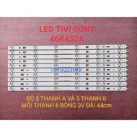 THANH ĐÈN LED TIVI SONY 46R452A LG Innotek 46inch NDSOEM A B TYPE REV0.1 2013 HÀNG MỚI 100%, BỘ 5 THANH A VÀ 5 THANH B