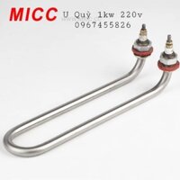Thanh điện trở,còng nhiệt,thanh gia nhiệt nồi nấu phở, đun nước nóng chữ U chân quỳ 1kw 220v