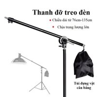 Thanh đỡ treo đèn, tay treo ngang đa năng dày dặn chịu lực tốt citycase