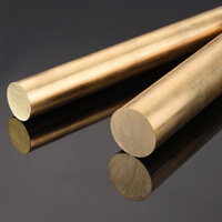 Thanh đồng thau Thanh tròn rắn 100mm ~ 300mm Đường kính thanh dài 10mm đến 30mm Vật liệu kỹ thuật kim loại