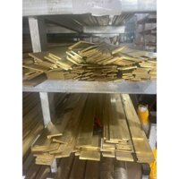 Thanh đồng vàng dày 3mm, 30x3  Dài 1m ( Rộng 30mm, dày 3mm )