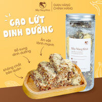 Thanh gạo lứt hạt dinh dưỡng chà bông rong biển hũ pet 250g hương vị giòn tan, ít calo, tốt cho sức khỏe | BẾP NÀNG KHÓI