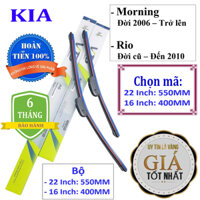 Thanh gạt nước mưa ô tô công nghệ Đức Nano Plus cao cấp dành cho các dòng xe của hãng KIA - MORNING ĐỜI 2006 - TRỞ LÊN. RIO ĐỜI TRƯỚC - ĐẾN 2010