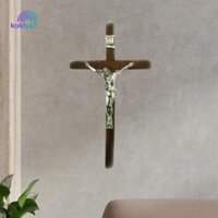 Thánh giá treo tường bằng gỗ Thánh giá 12 "Chúa Giêsu Thánh giá cho lối vào văn phòng Giáng sinh