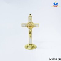 Thánh giá - Tượng Chúa chịu nạn mạ vàng để bàn 13cm mã NS293 - Quà tặng Công Giáo