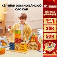 Thanh gỗ Domino xếp hình sáng tạo Mideer Archimedes City Blocks 100 - 300 thanh gỗ