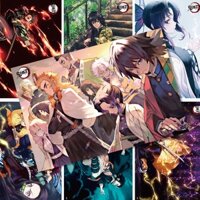 Thanh Gươm Diệt Quỷ Kimetsu no Yaiba DEMON SLAYER 3| Một bộ 10 áp phích| Tranh dán tường anime poster anime 42 * 29cm