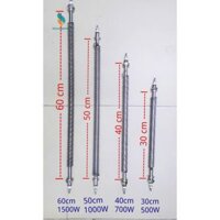 Thanh I điện trở nhiệt tủ sấy AC220V cỡ 30cm - 40cm - 50cm - 60cm chân thẳng