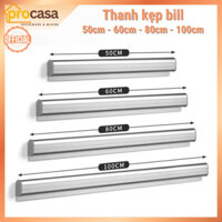 Thanh Kẹp Bill - Order - Hoá Đơn Bằng Nhôm (50cm - 60cm - 80cm - 100cm) - Kèm băng dính