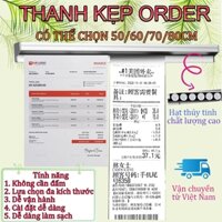 thanh kẹp bill,thanh kẹp order,nhiều kích cỡ để lựa chọn 50-80cm,không khoan Thanh kẹp order dùng cho nhà hàng quán ăn