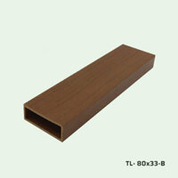 Thanh Lam Gỗ Nhựa Ngoài Trời TL 80×33 B, Lam Gỗ Nhựa Vách Ngăn