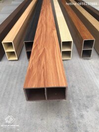 Thanh lam hộp làm vách nan gỗ nhựa | vách ngăn nhựa giả gỗ LH5