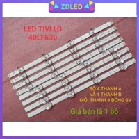 THANH LED TIVI LG 40LF630V 40LF632 LG Inotek DRT 3.0 40'' A B Type Rev. 1.2 HÀNG MỚI 100%, THANH 4 THANH GỒM 4 "A"+4 "B"