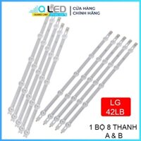 Thanh LED Tivi LG 42LB - Lắp zin tivi 42LB các đời  - 1 bộ 8 thanh (4 thanh A+ 4 thanh B) LED mới 100% nhà máy