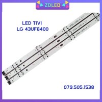 THANH LED TIVI LG 43UF6400 HÀNG ZIN HÃNG MỚI BỘ 3 THANH MỖI THANH 8 BÓNG 3V DÀI 84,9m UF64-UHD-A LG Innorek Direct 43inc