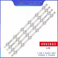 Thanh LED Tivi LG 49UJ - Lắp zin tivi LG 49UJ652 - 1 bộ 4 thanh nối thành 2 thanh  (LED MỚI 100% nhà máy)