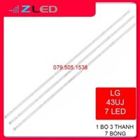 Thanh LED Tivi LG LG 43UJ632 / 43UJ633T / 43UJ6300 / 43UJ6320 / 43UJ603V - 1 bộ 3 thanh giống nhau - LED MỚI 100% nhà má