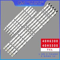 THANH LED TIVI SAMSUNG 40H5500 40H5552 40H6300 MỚI 100% HÀNG ZIN HÃNG, BỘ 5 THANH, MỖI THANH 9 BÓNG 3V