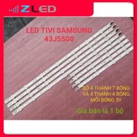 THANH LED TIVI SAMSUNG 43J5500 MỚI 100% HÀNG ZIN HÃNG LƯNG ĐỒNG, BỘ GỒM 4 THANH 7 BÓNG VÀ 4 THANH 4 BÓNG, MỖI BÓNG 3